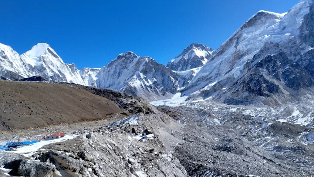 Everest Three high Pass with Island Peak