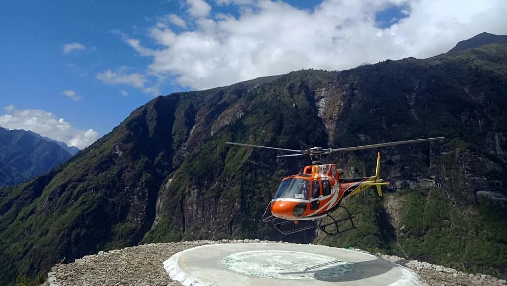 Namche to Kathmandu Helicopter Flight