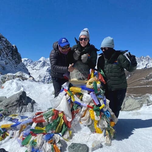 Everest Three high Pass with Island Peak