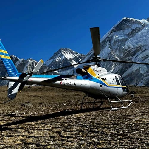 Gorakshep to Kathmandu Helicopter Flight