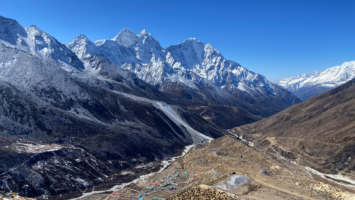 Dingboche view Everest Base Camp