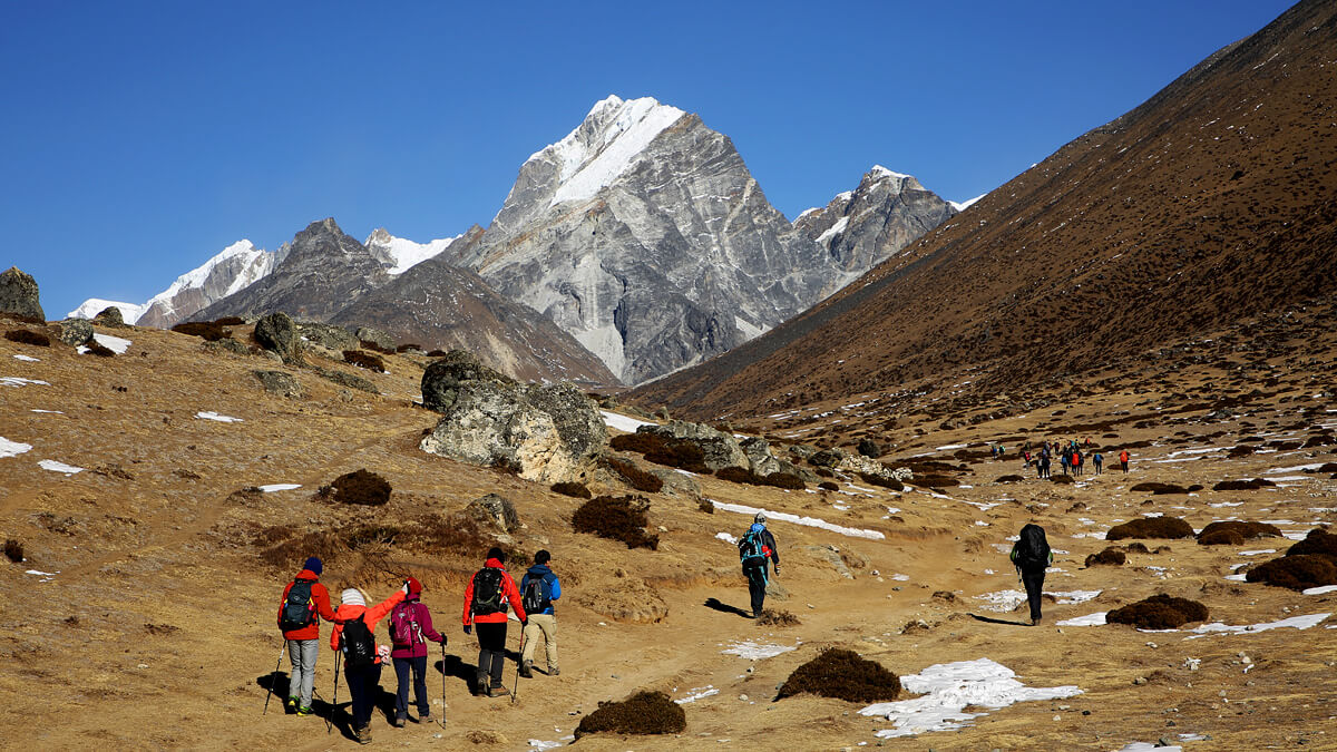 One way to Lobuche Everest base camp
