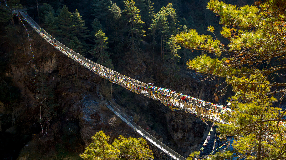 Suspension Bridge before Namche Bazaar